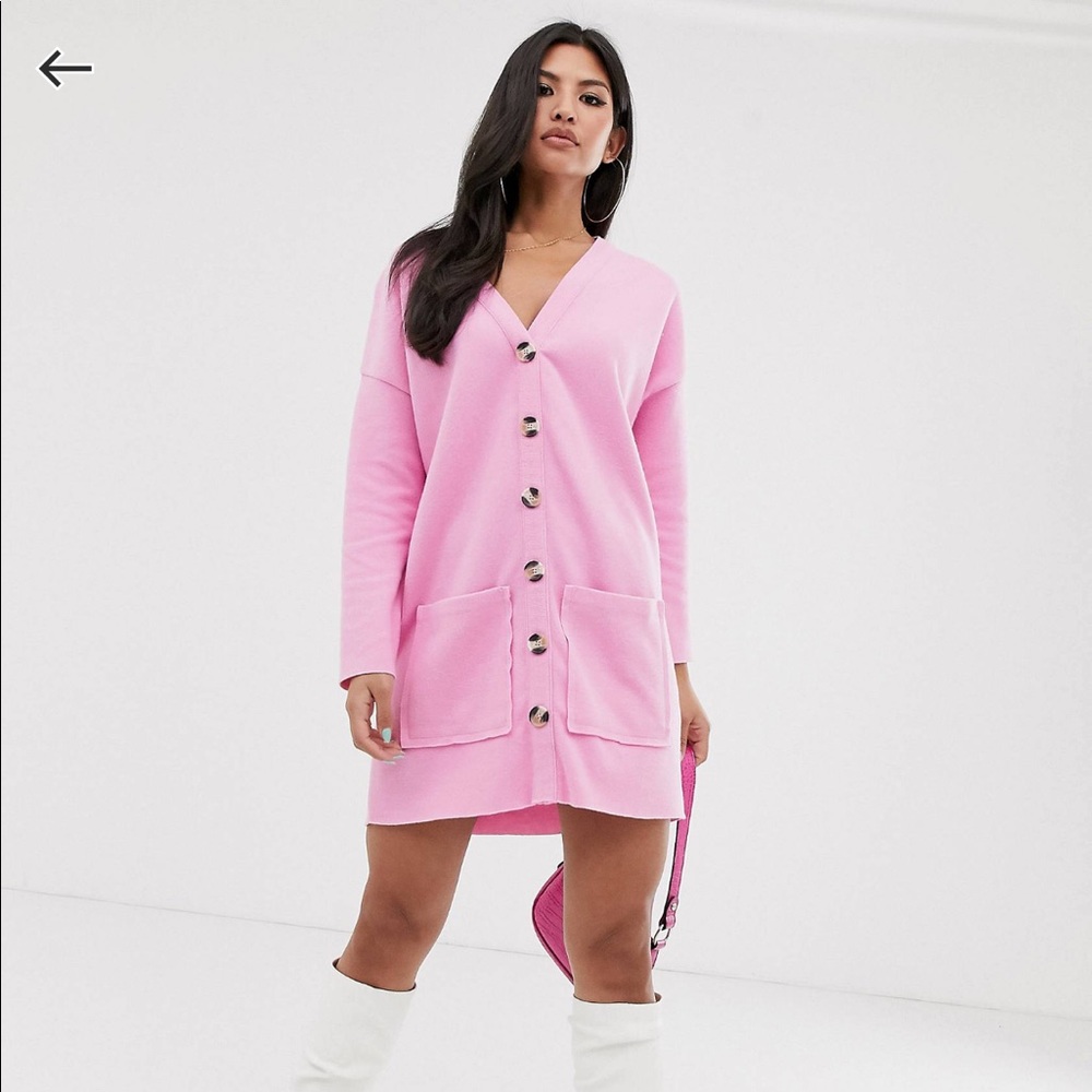 Asos Oversized Super Soft Button Through Dress - image 1